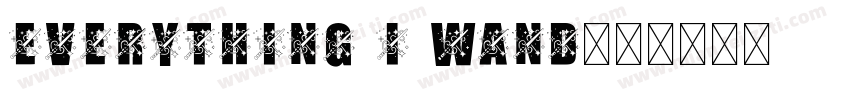 everything i wand字体转换